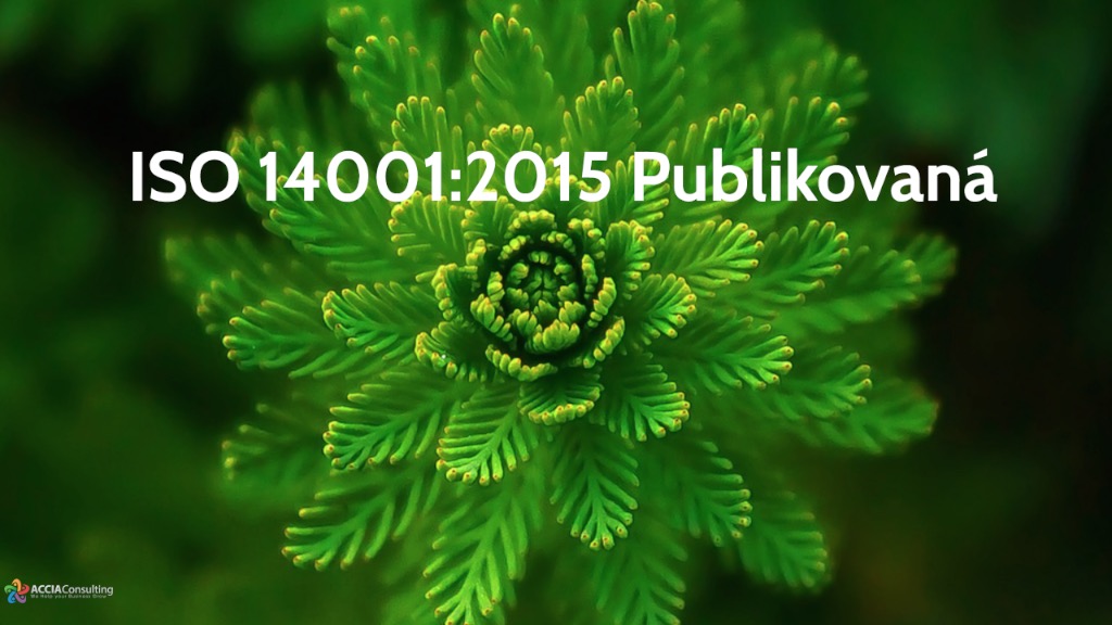 ISO 14001:2015 publikovaná
