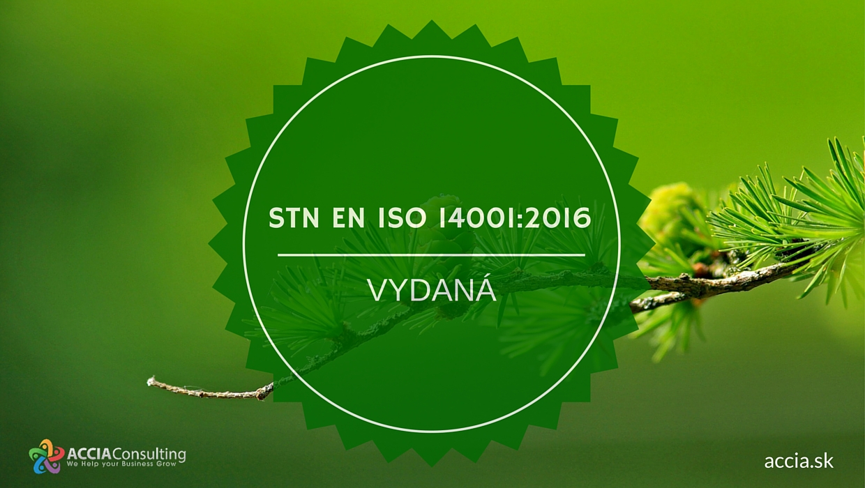 STN EN ISO 14001 Vydaná